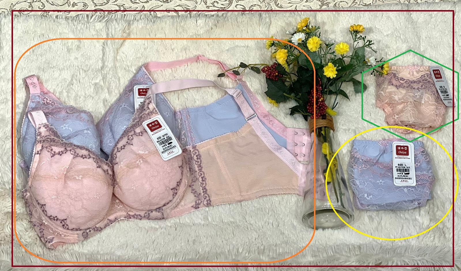 317036 溥杯型收背功能內衣 (三扣) C32-42 D-G 32-44 H34-44, 內褲 _ M-XL 圖片 4
